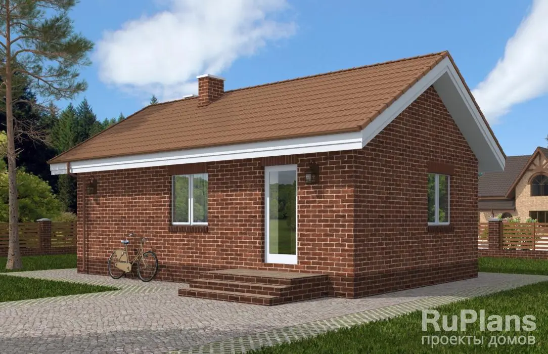 Проект бани 38 м², 9,4 × 6,1 м