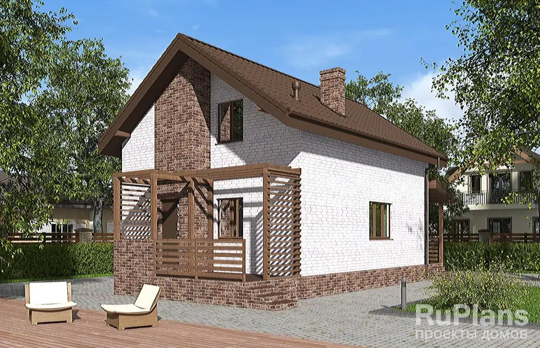 Проект бани 77 м², 9,4 × 6,5 м