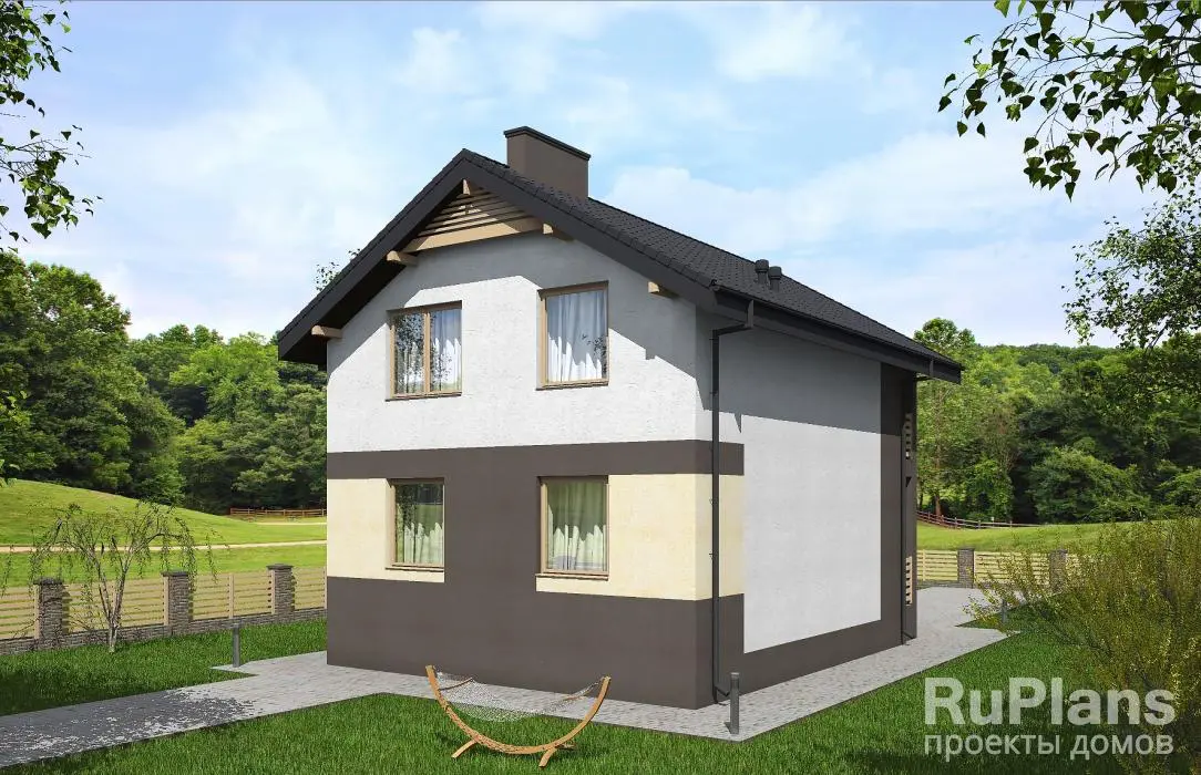 Проект дома с мансардой 109 м², 9,4 × 7 м — фото 3