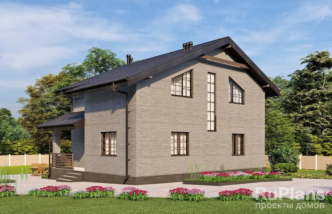 Проект дома с мансардой 119 м², 11 × 10 м — фото 3