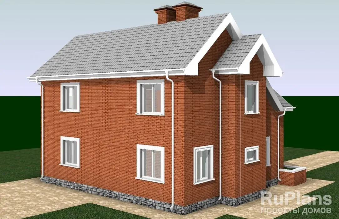 Проект дома с мансардой 136 м², 12,3 × 8,5 м — фото 2