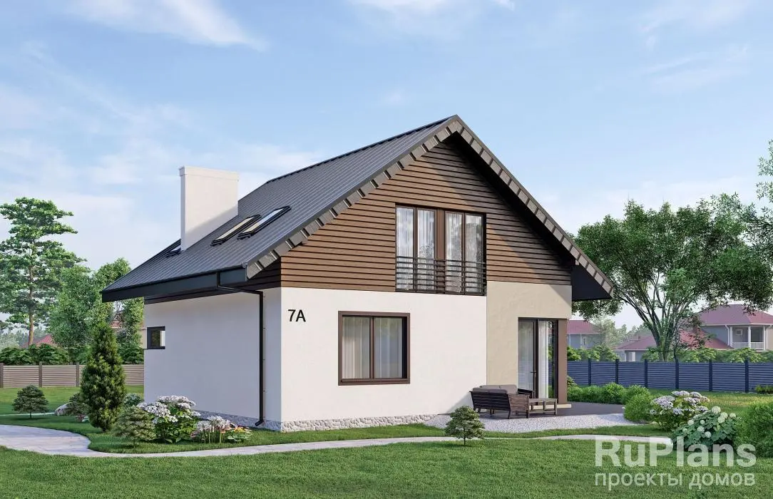 Проект дома с мансардой 144 м², 10 × 10 м — фото 3