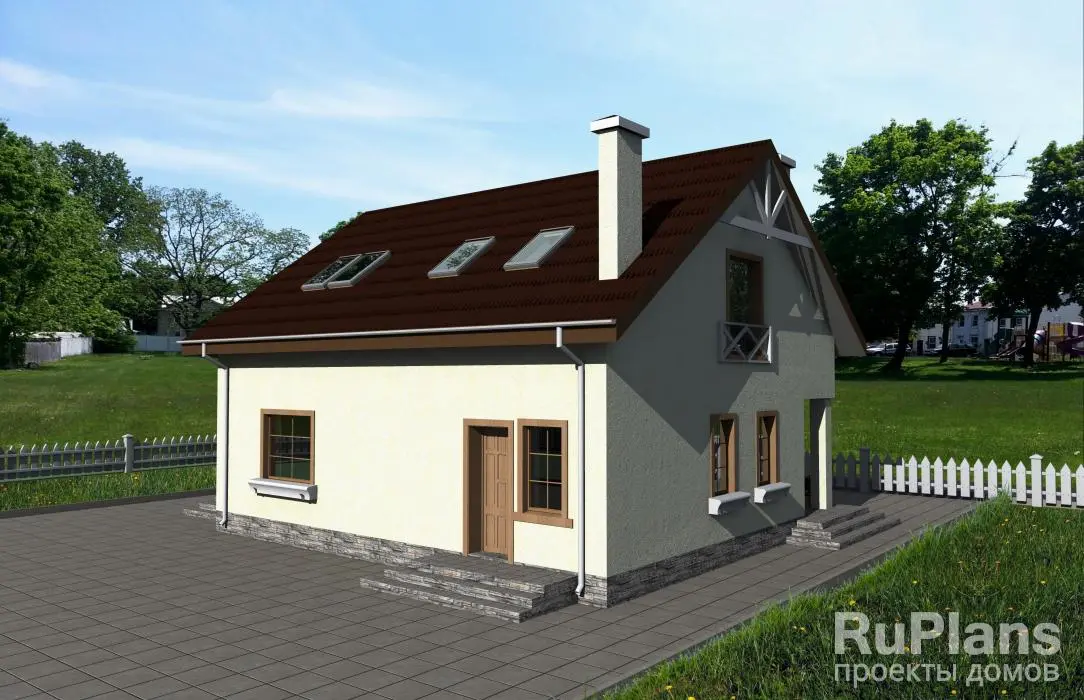 Проект дома с мансардой 145 м², 11,4 × 10,1 м — фото 3