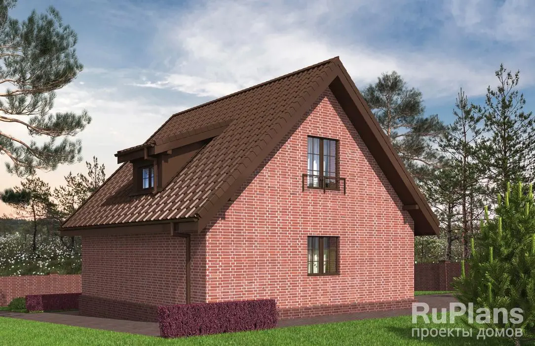 Проект дома с мансардой 146 м², 11,8 × 10,9 м — фото 3