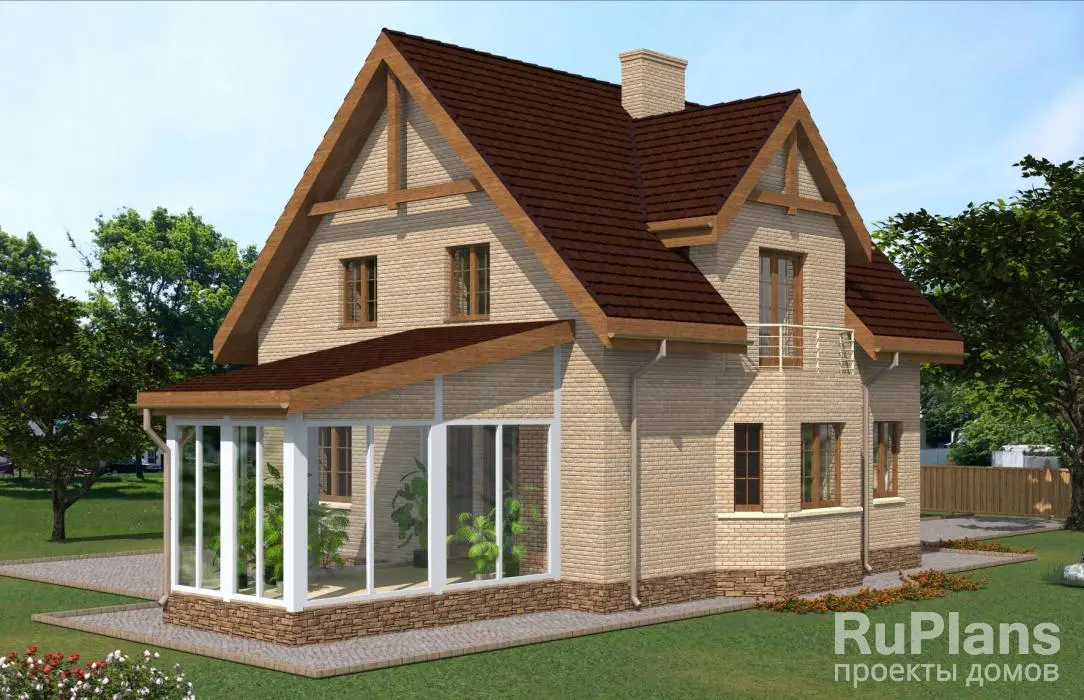 Проект дома с мансардой 147 м², 17,9 × 12,9 м — фото 3