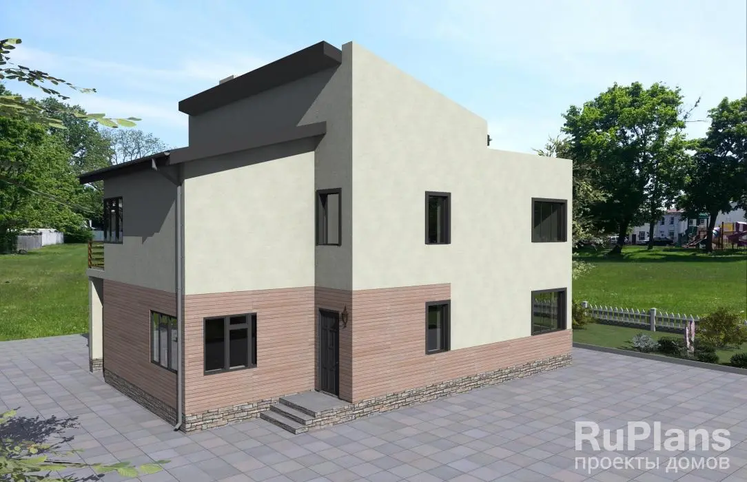 Проект дома с мансардой 148 м², 14,4 × 10,8 м — фото 2