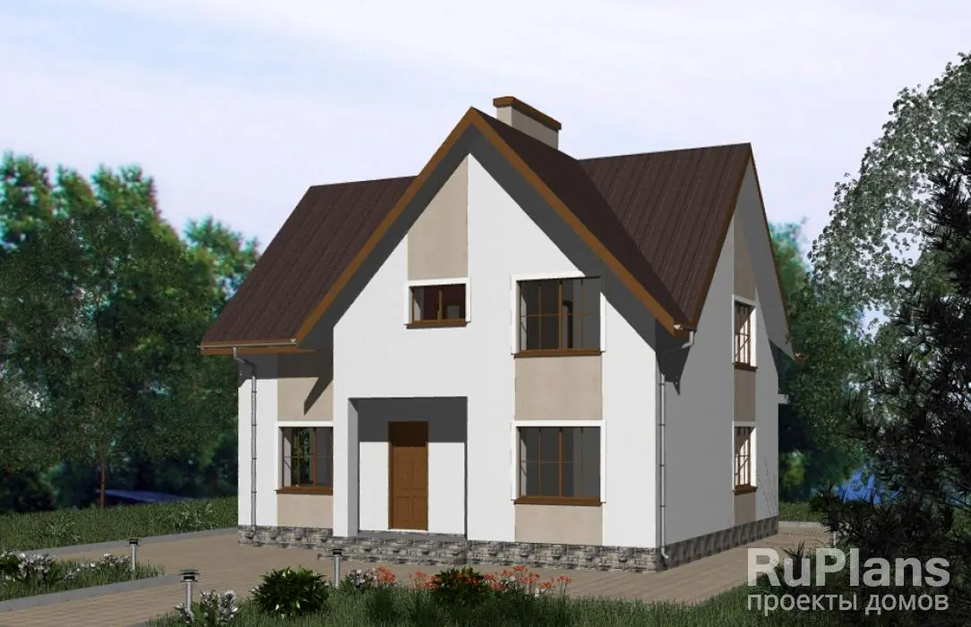 Проект дома с мансардой 150 м², 11,5 × 10 м — фото 2