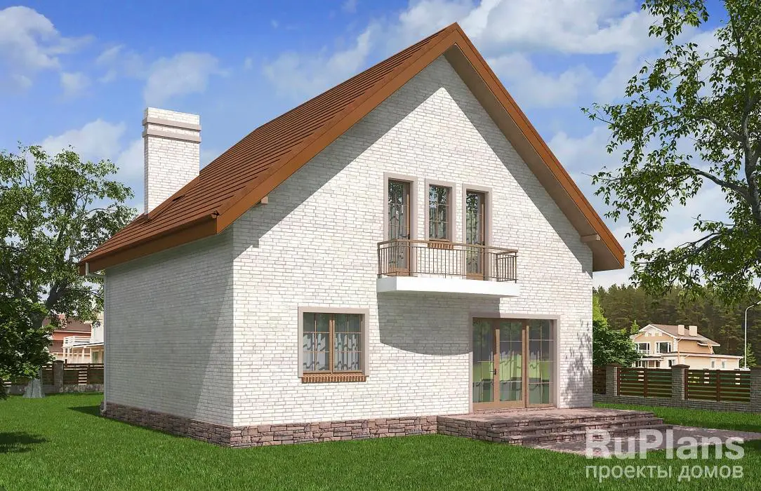 Проект дома с мансардой 154 м², 10 × 11 м — фото 2