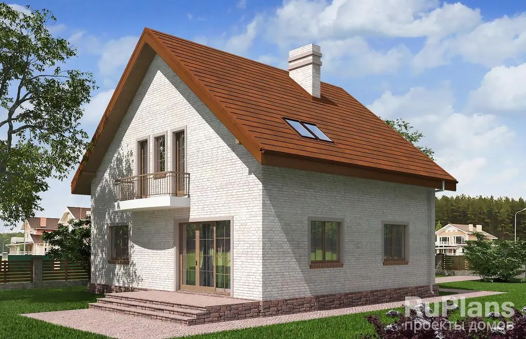 Проект дома с мансардой 154 м², 10 × 11 м — фото 3