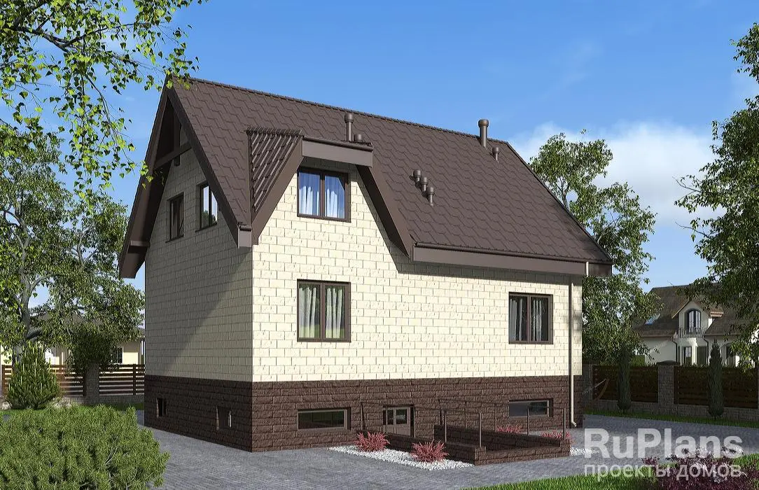 Проект дома с мансардой 155 м², 11 × 12,5 м — фото 2