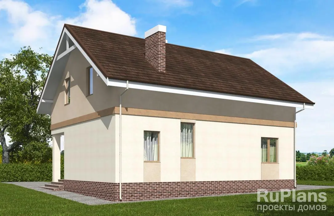 Проект дома с мансардой 157 м², 14,7 × 9 м — фото 2