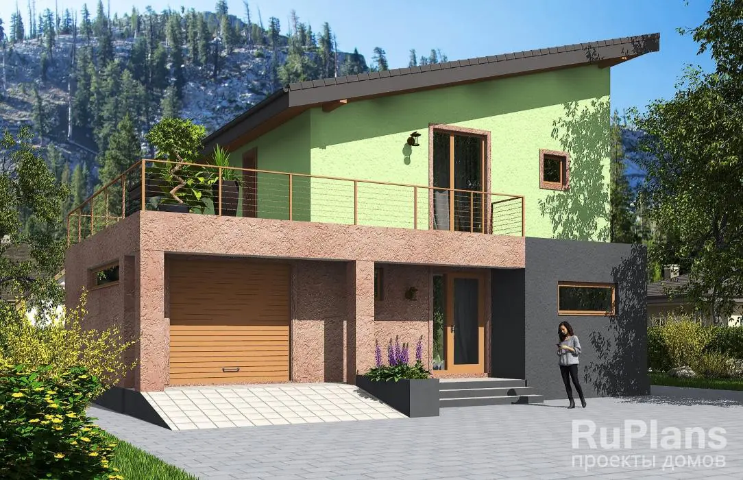 Проект дома с мансардой 157 м², 11,3 × 11,8 м