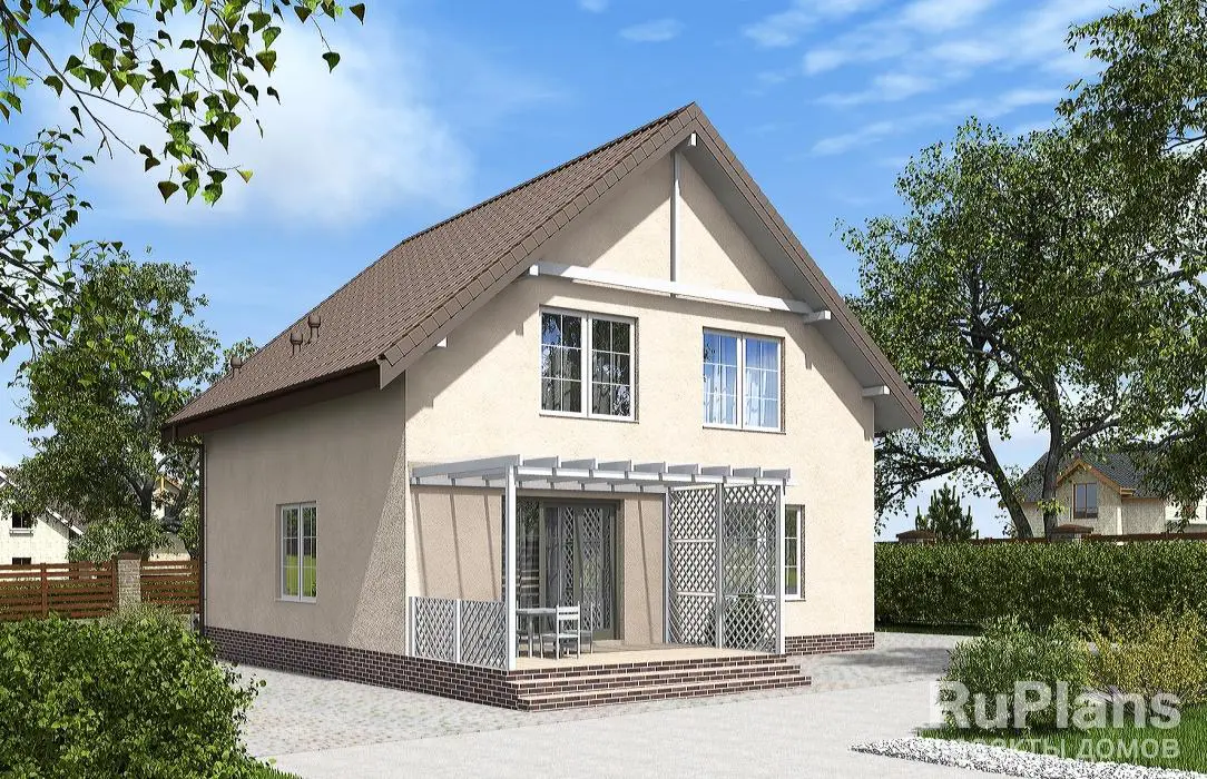 Проект дома с мансардой 157 м², 15,5 × 10,1 м — фото 2