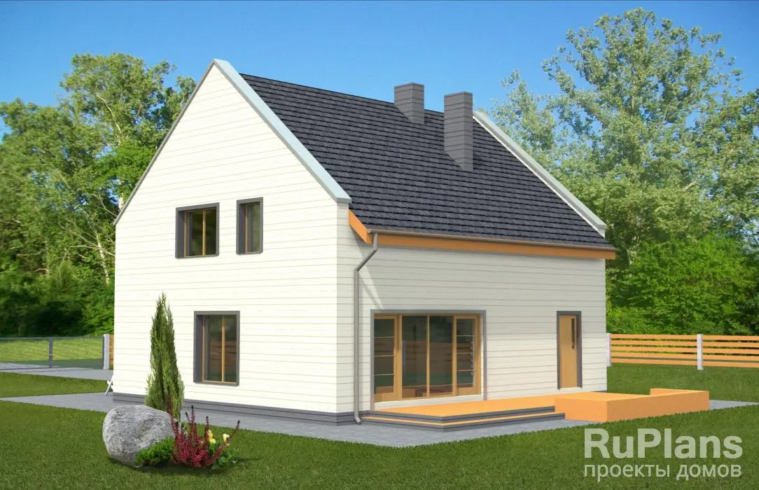 Проект дома с мансардой 163 м², 9,5 × 10,8 м — фото 2