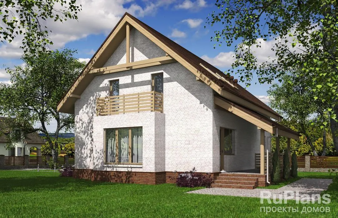 Проект дома с мансардой 165 м², 16,9 × 12,6 м — фото 2