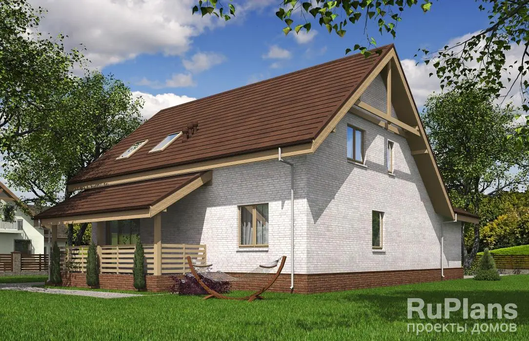 Проект дома с мансардой 165 м², 16,9 × 12,6 м — фото 3