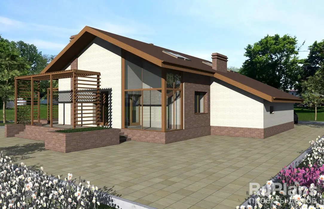 Проект дома с мансардой 172 м², 14,1 × 14 м — фото 3