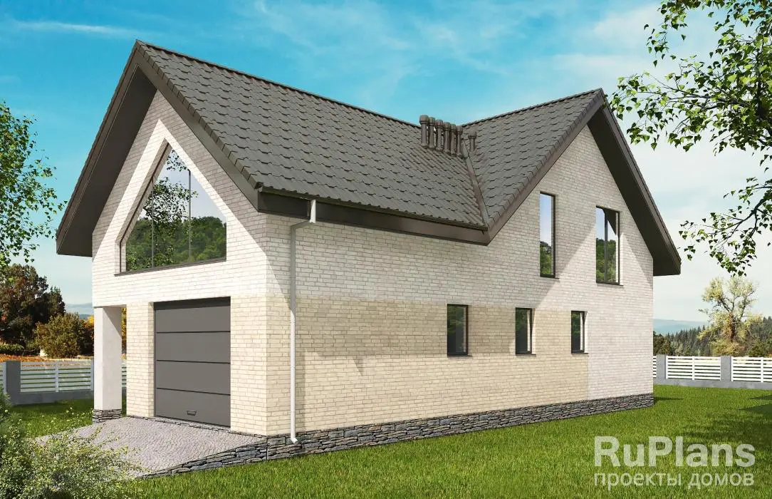 Проект дома с мансардой 180 м², 14,5 × 10,8 м — фото 1