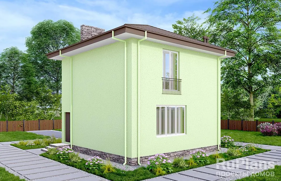 Проект двухэтажного дома 101 м², 9,8 × 9,4 м — фото 2