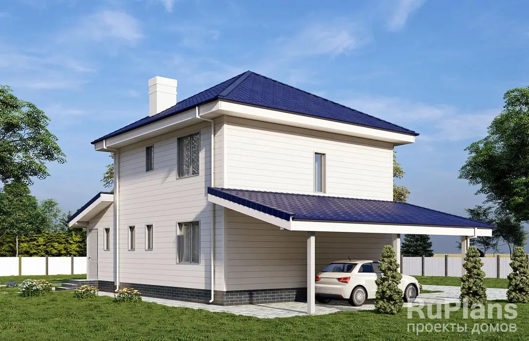 Проект двухэтажного дома 110 м², 14,9 × 8,3 м — фото 3