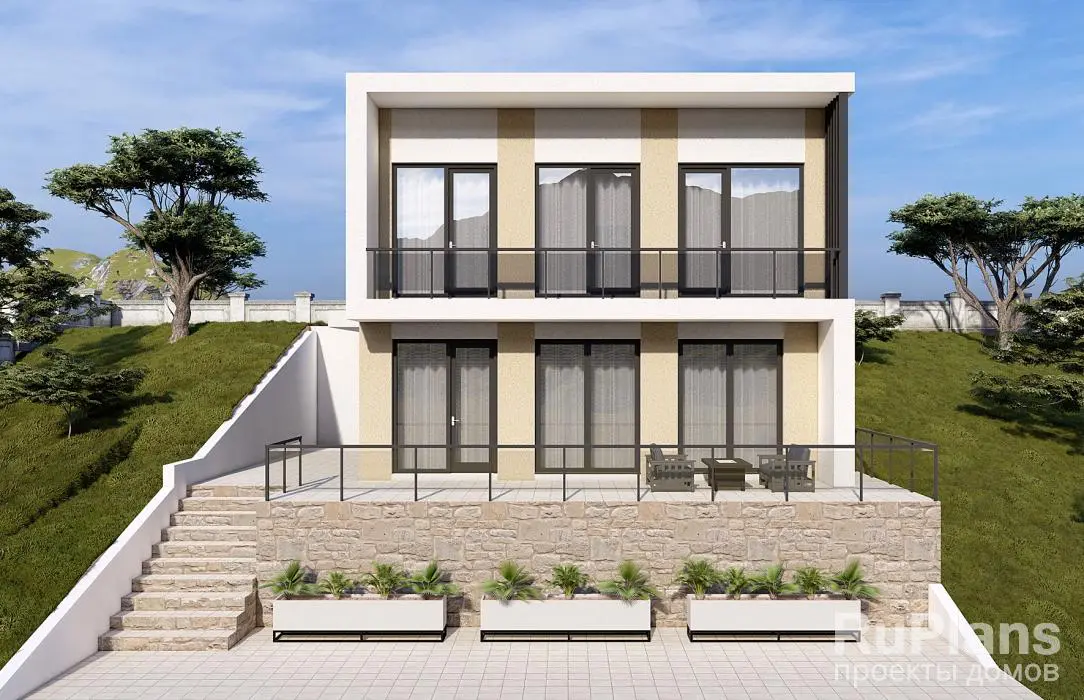 Проект двухэтажного дома 110 м², 10,8 × 9 м — фото 2