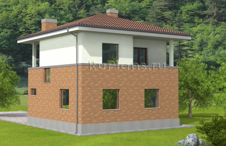 Проект двухэтажного дома 116 м², 10,4 × 9,4 м — фото 2