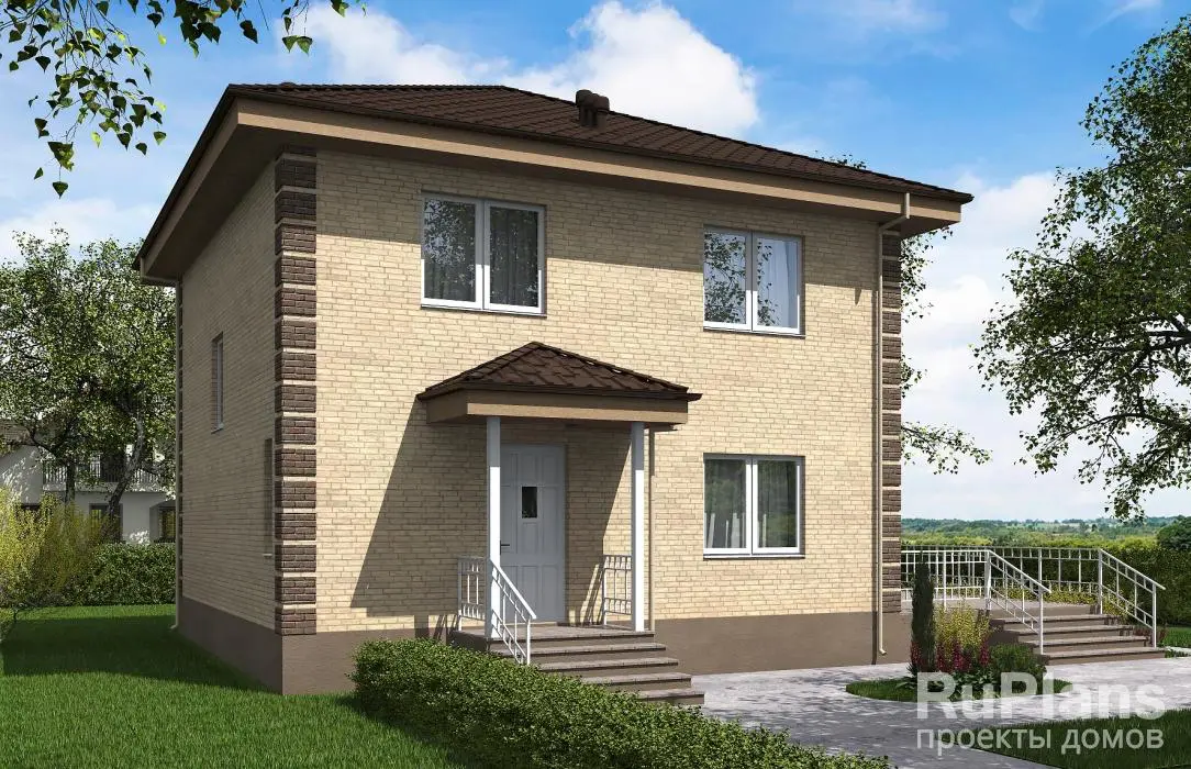Проект двухэтажного дома 118 м², 10,2 × 13,2 м — фото 3