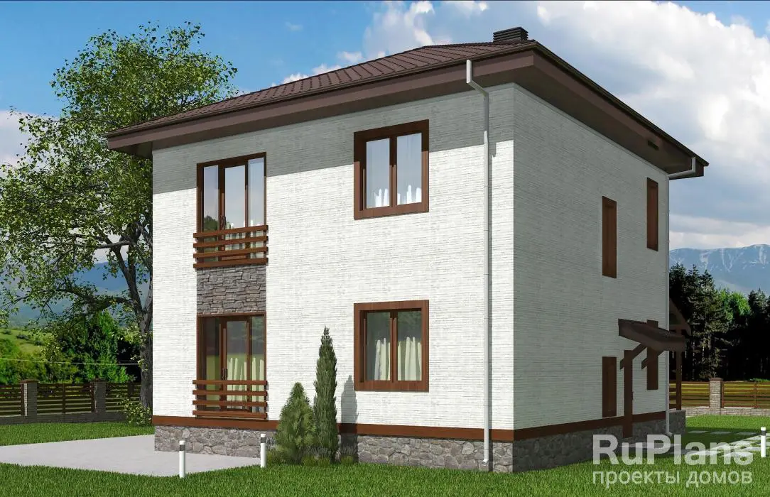 Проект двухэтажного дома 122 м², 11,3 × 11,1 м — фото 3