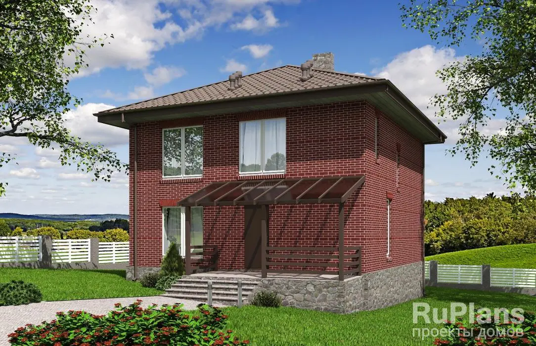 Проект двухэтажного дома 124 м², 11,5 × 9,4 м — фото 1