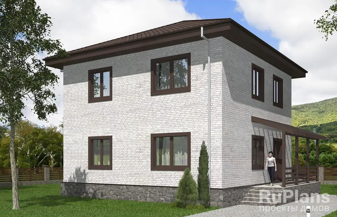 Проект двухэтажного дома 124 м², 11,5 × 11,2 м — фото 3