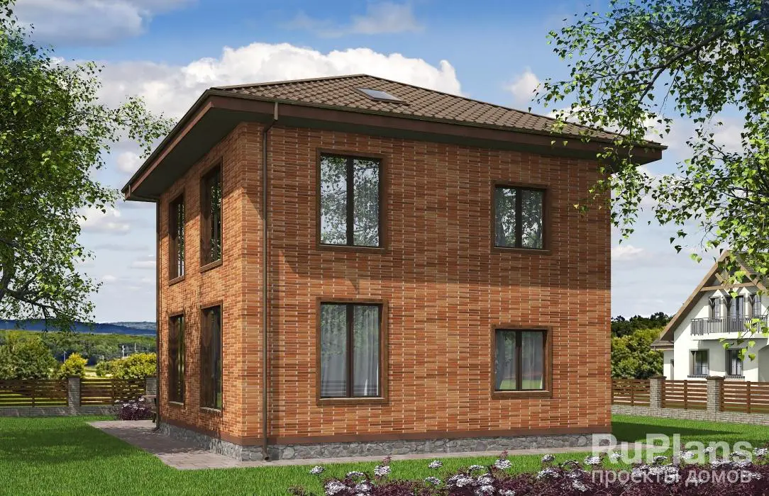 Проект двухэтажного дома 125 м², 9,2 × 9,2 м — фото 2