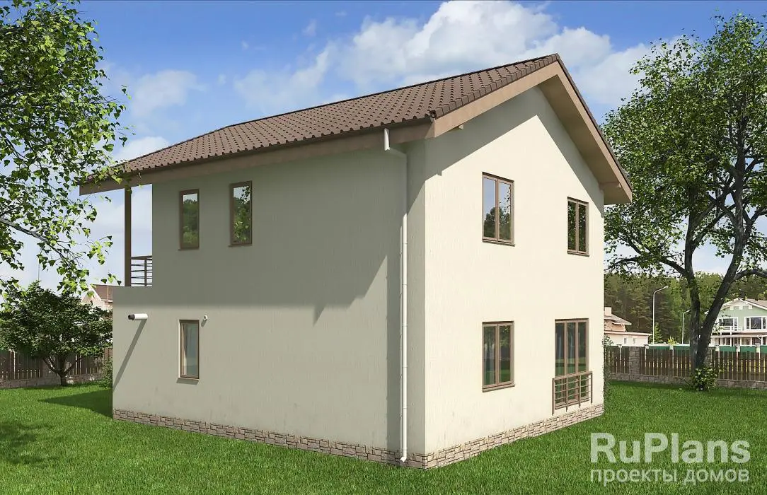 Проект двухэтажного дома 127 м², 10,4 × 9,4 м — фото 2