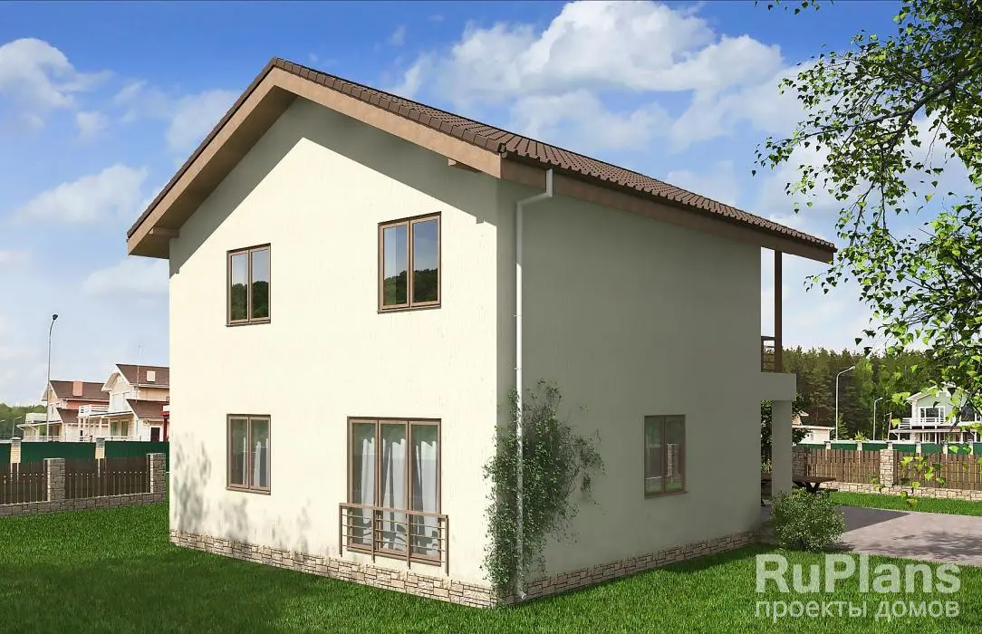 Проект двухэтажного дома 127 м², 10,4 × 9,4 м — фото 3