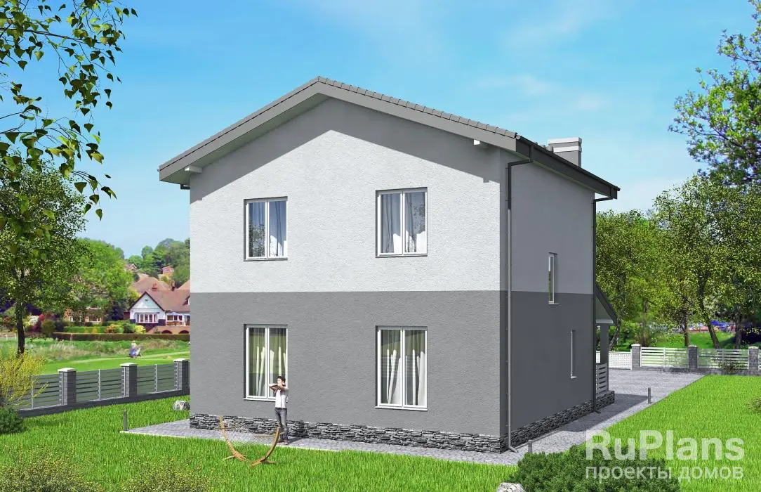 Проект двухэтажного дома 132 м², 9,4 × 9,5 м — фото 3