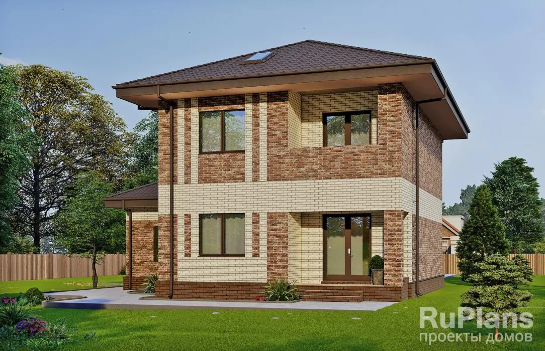 Проект двухэтажного дома 140 м², 11,7 × 12,8 м — фото 3