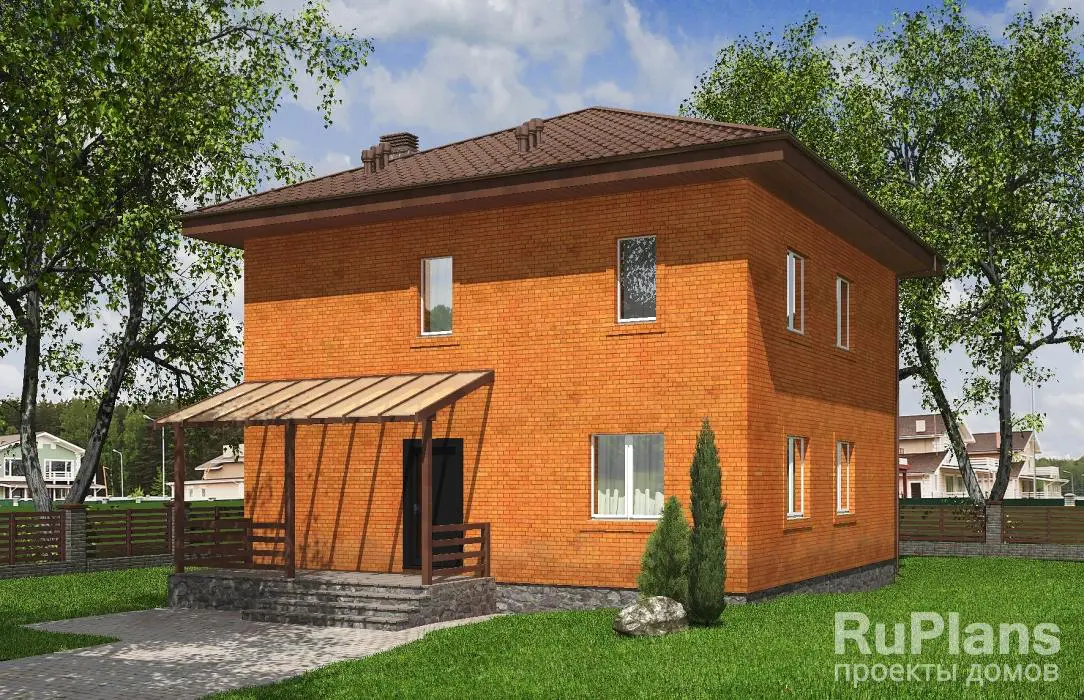 Проект двухэтажного дома 142 м², 10 × 10 м — фото 1
