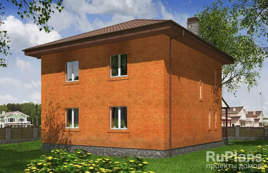 Проект двухэтажного дома 142 м², 10 × 10 м — фото 3