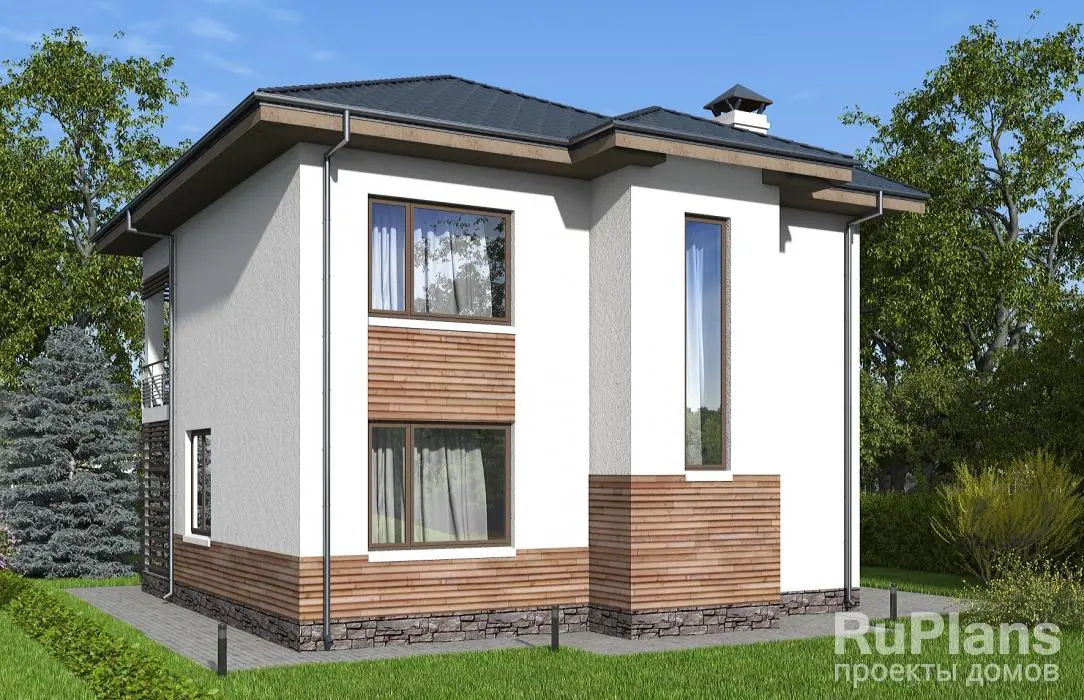 Проект двухэтажного дома 142 м², 10,5 × 11,4 м — фото 2