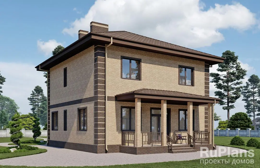 Проект двухэтажного дома 145 м², 13,9 × 10,1 м — фото 2