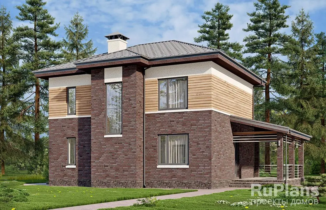 Проект двухэтажного дома 145 м², 15 × 11,4 м — фото 2
