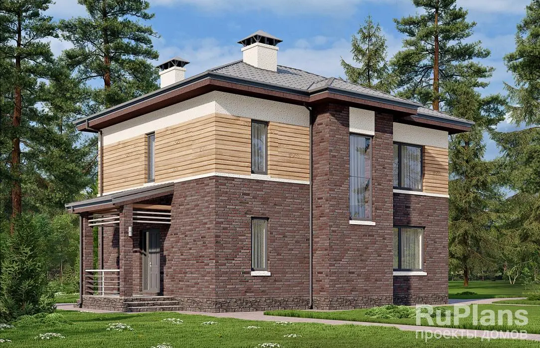 Проект двухэтажного дома 145 м², 15 × 11,4 м — фото 3