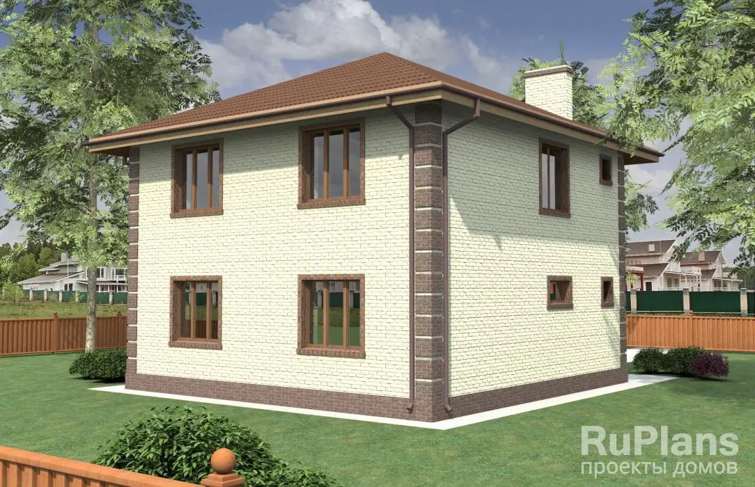 Проект двухэтажного дома 147 м², 10,1 × 10,1 м — фото 3