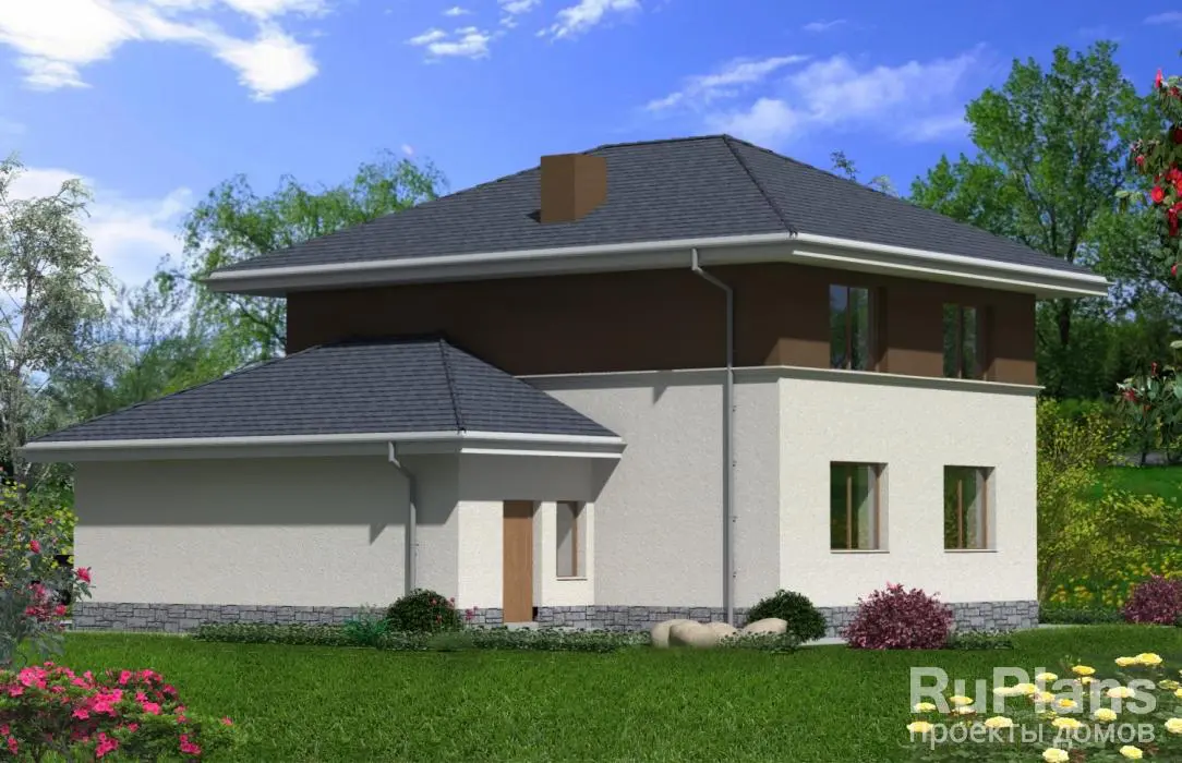 Проект двухэтажного дома 150 м², 12 × 11,9 м — фото 3