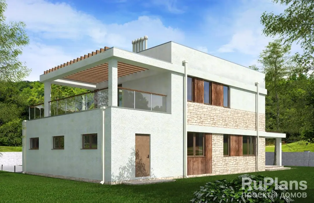 Проект двухэтажного дома 150 м², 10,1 × 14,2 м — фото 2