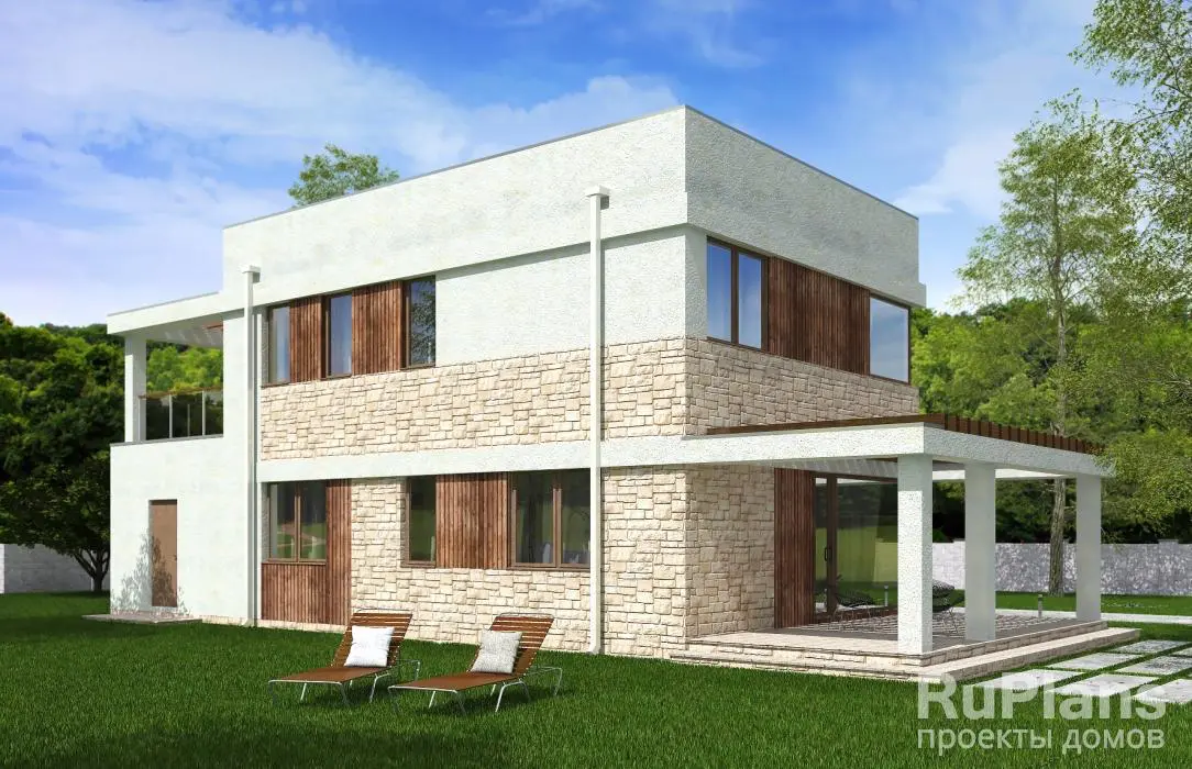 Проект двухэтажного дома 150 м², 10,1 × 14,2 м — фото 3