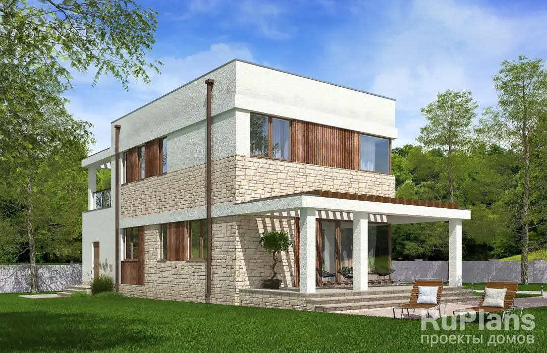 Проект двухэтажного дома 151 м², 10,2 × 17,4 м — фото 3