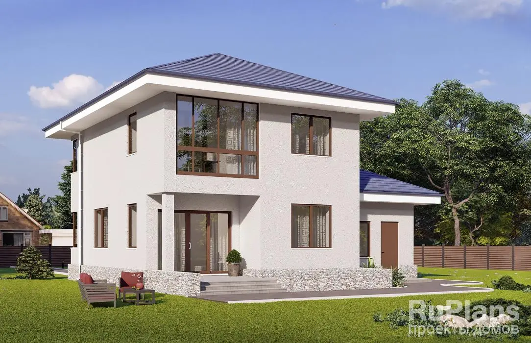 Проект двухэтажного дома 153 м², 12 × 12,5 м — фото 2