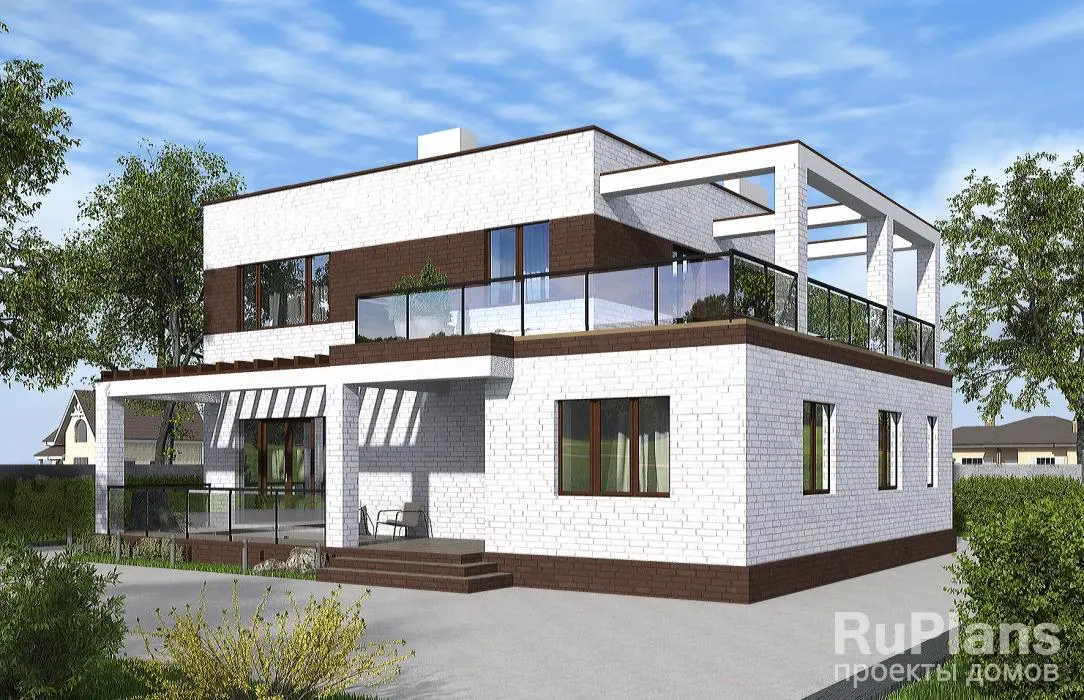Проект двухэтажного дома 155 м², 11,3 × 13,8 м — фото 1
