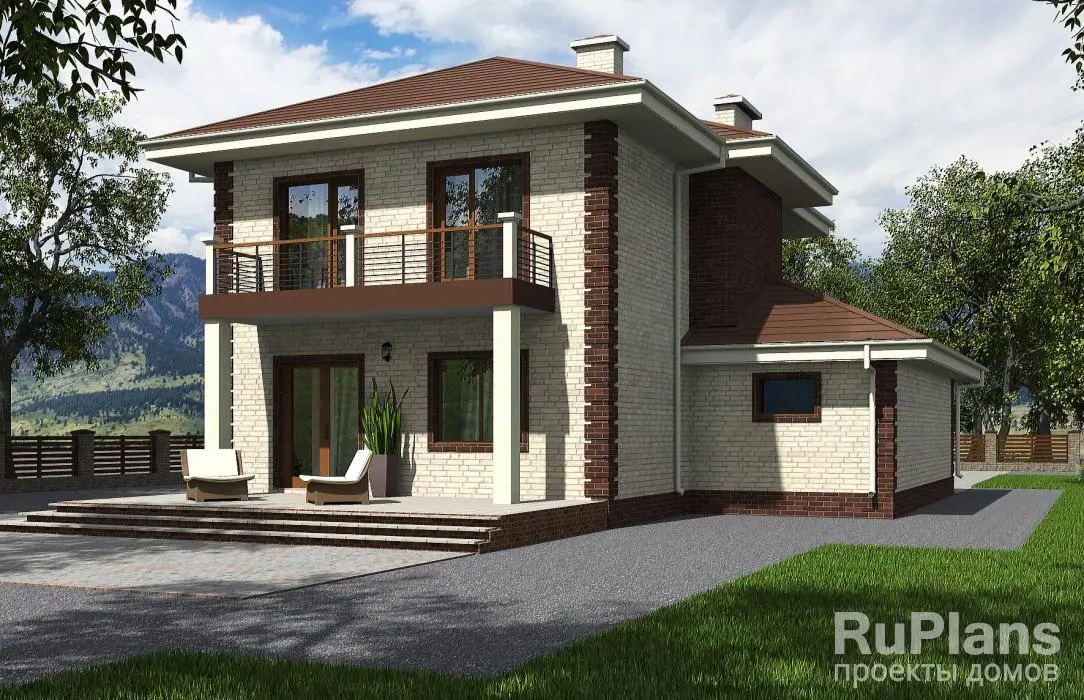 Проект двухэтажного дома 157 м², 15,2 × 12,3 м — фото 3