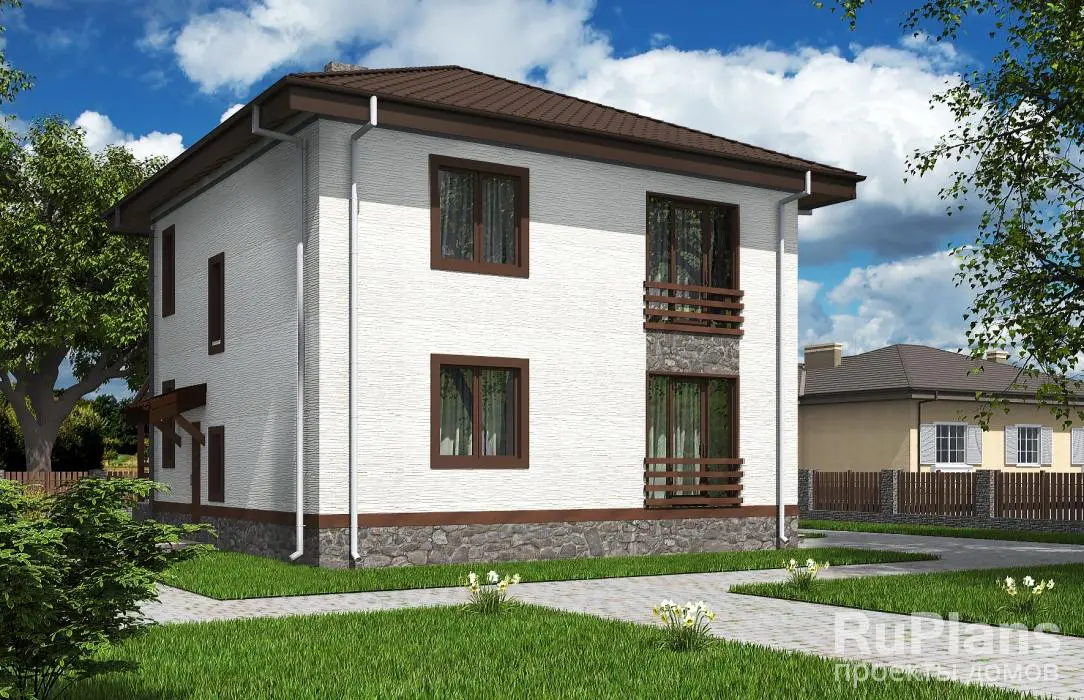Проект двухэтажного дома 157 м², 11,4 × 10,1 м — фото 2